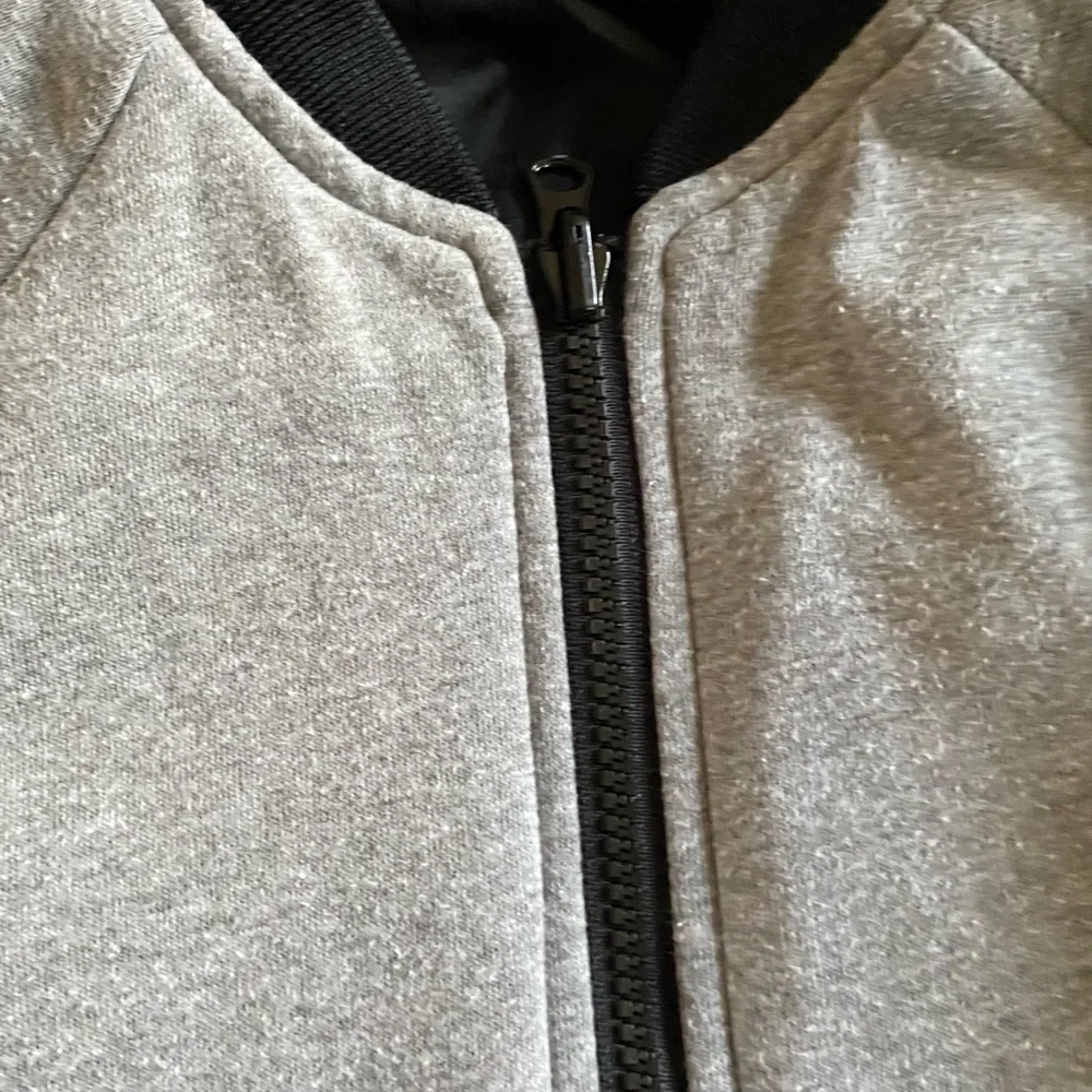 Old Navy, Boys, Reversible Jacket, Black/Camo and Heather Gray, Size S (6-7)